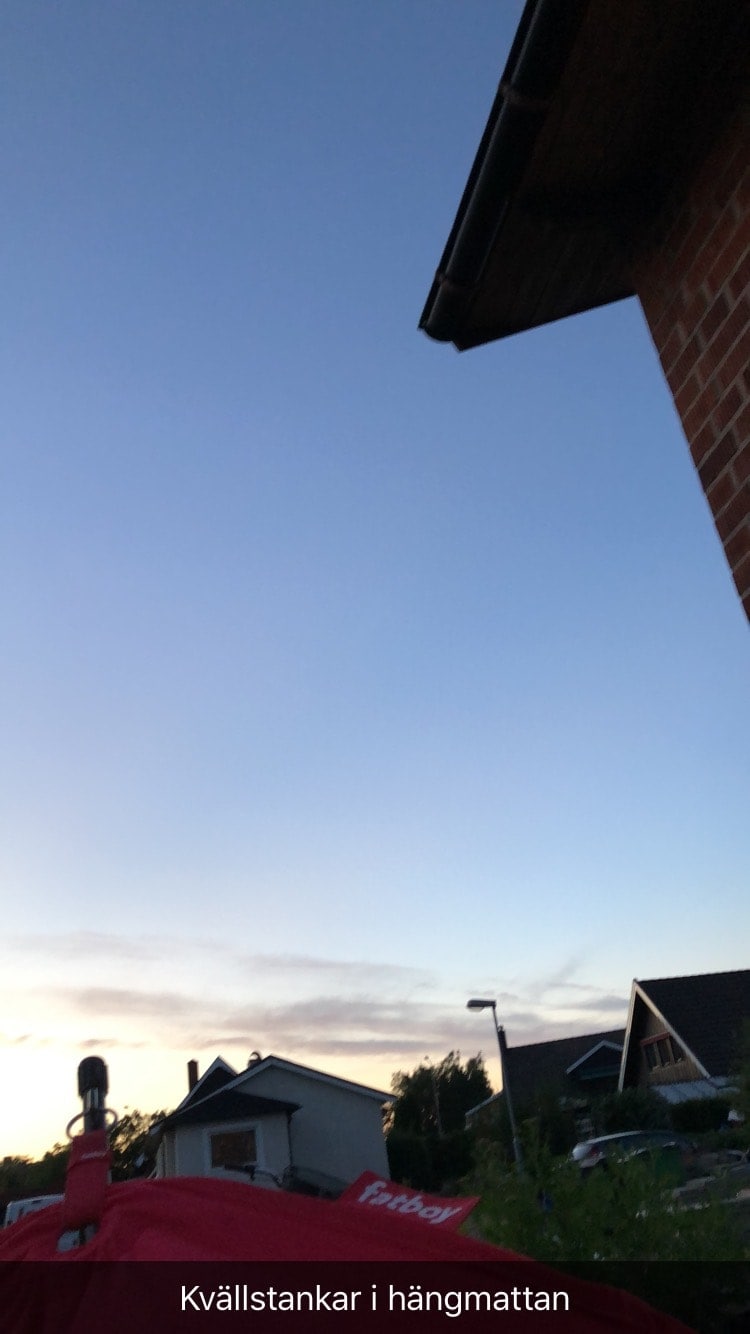 Kvällstankar i hängmattan