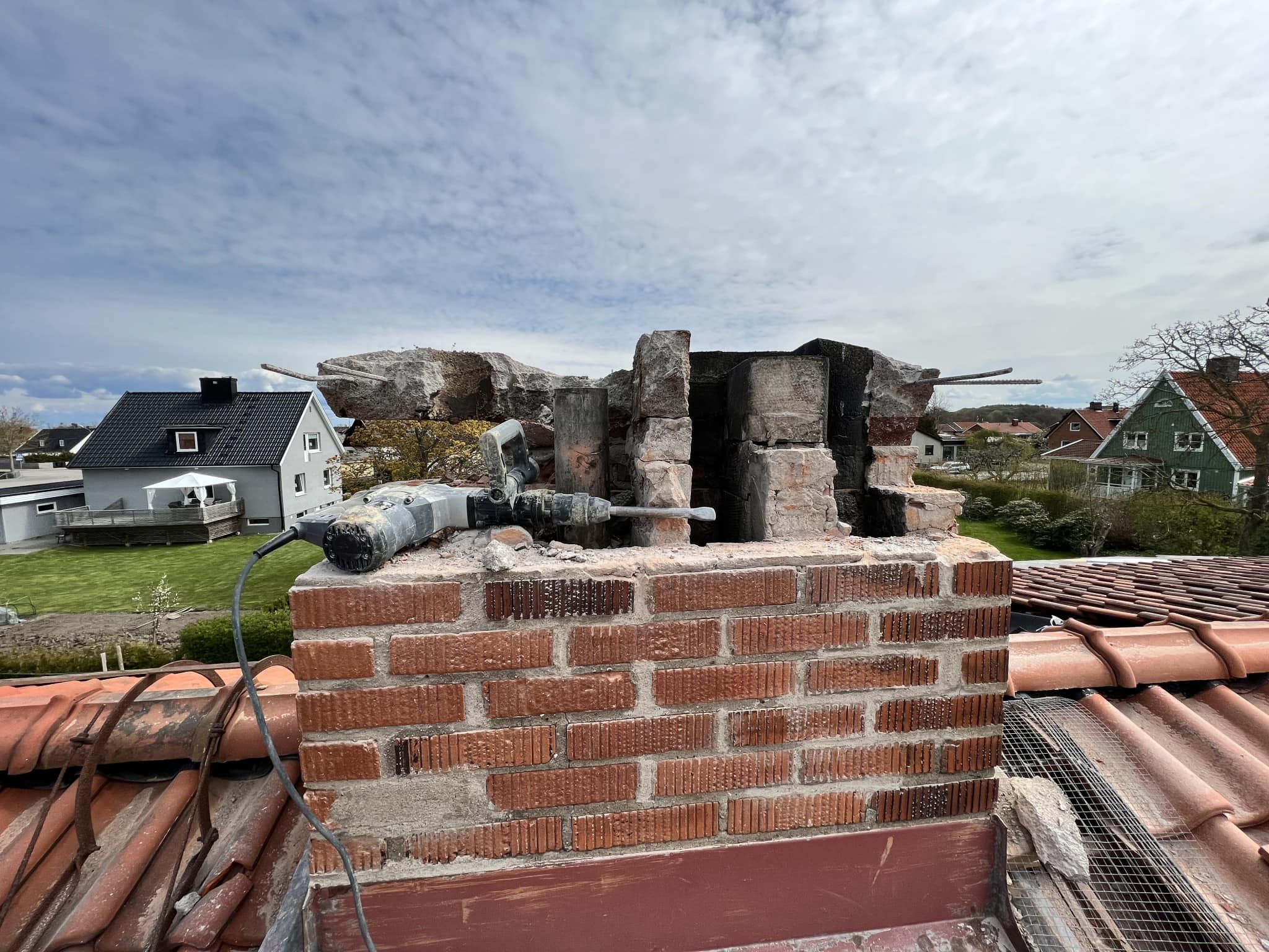 Dags för skorstenen